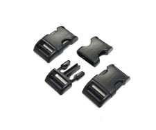 Curved Side Release Buckles Black Plastic 13mm 16mm 20mm 25mm Webbing Straps Bag