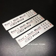 3Pcs JDM Don't Shift Miss 6