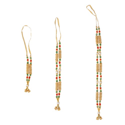 Artificial beaded haar flower - artificial,