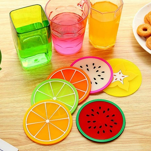 Fruit coasters colourful - fruit,