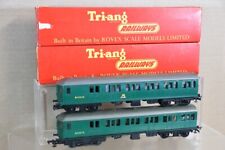 TRIANG R156 R225 BR GREEN SOUTHERN SUBURBAN EMU LOCOMOTIVE 2 CAR SET 1od
