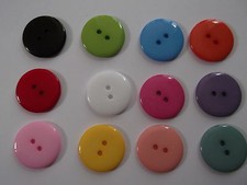 10 to 200 Large Round 23mm Sewing Resin Buttons for Scrapbooking Card Crafts
