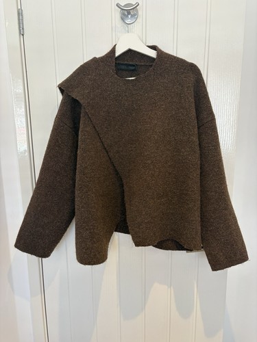 Zara brown cardigan poncho - zara,
