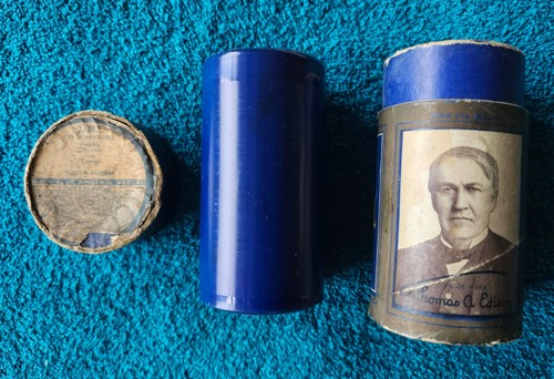 Edison blue amberol cylinder - edison,