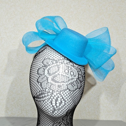Turquoise blue mini top hat - turquoise,