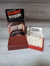 Vintage Pocket Boggle Parker Brothers 1980 Travel Compact Word Game Complete