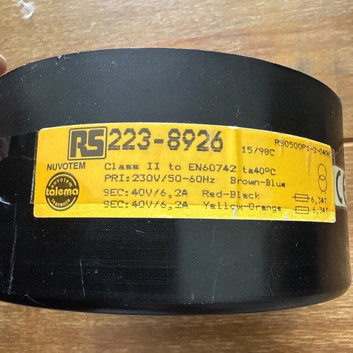 Toroidal transformer primary - transformer,