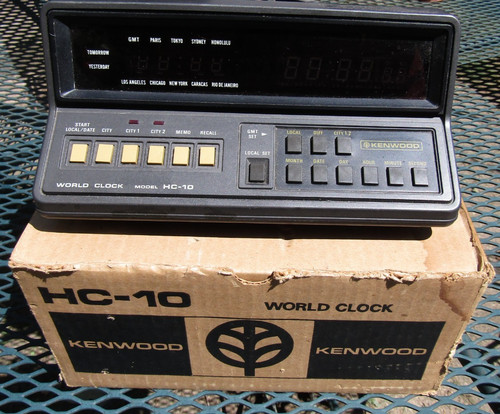 Kenwood world clock - world,