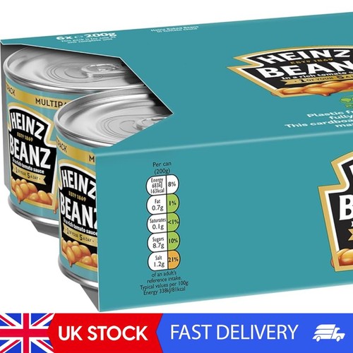Heinz baked beans 6x200g - heinz,