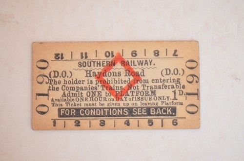 Railway platform ticket - railway,