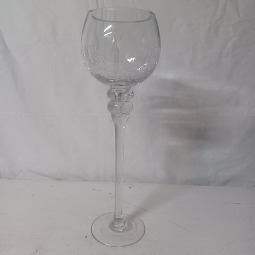 Crackle effect glass vase - effect,