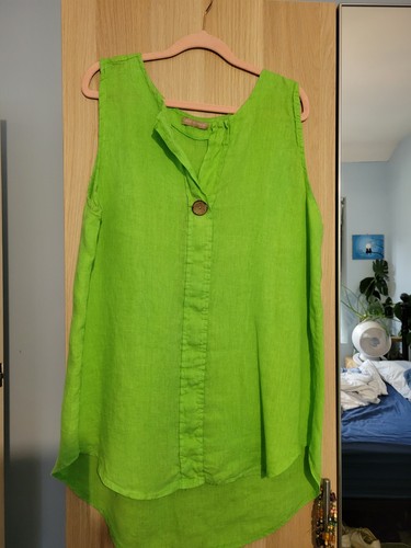 Made italy lime green linen - made,