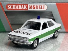 Vintage Schuco Germany 1:43 Audi 80 Polizei White & Green Unboxed
