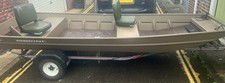 Used Matt Green Aluminium Marine 14' Jon Dinghy Craft Boat Fishing 75Kgs 