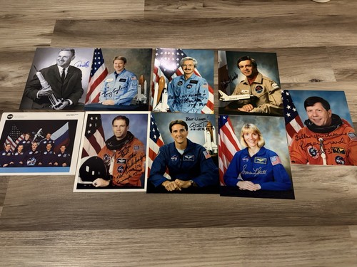 Lot signed astronaut 8x10 - of,