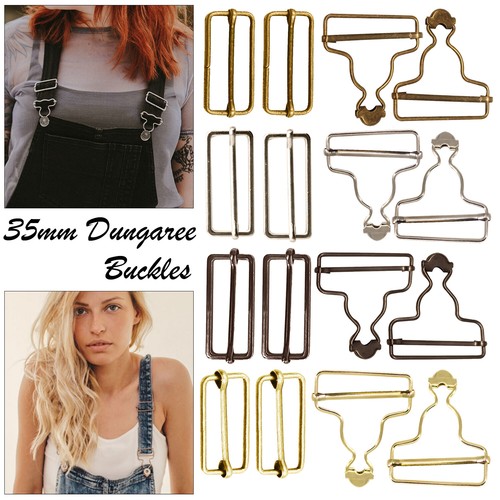 Metal dungaree buckle slider - buckle,