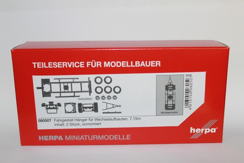 Herpa 080507 trailer chassis - herpa,