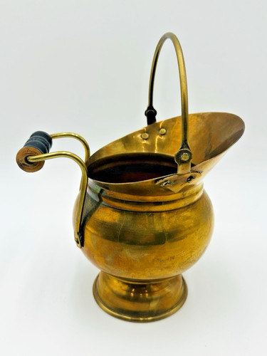 Vintage small brass coal - vintage,