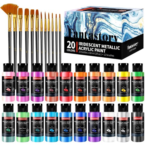 Metallic iridescent acrylic - iridescent,