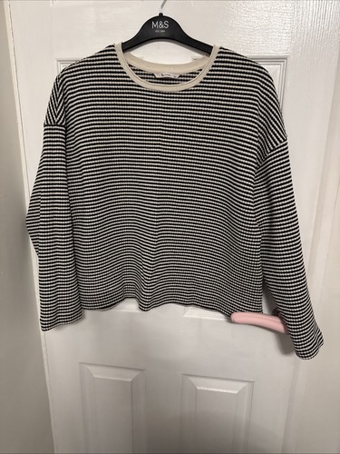 Navy and white stripped - white,