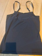 Sloggi Womens Zero Feel Spaghetti Top Smooth Lightweight Black Size M NEW