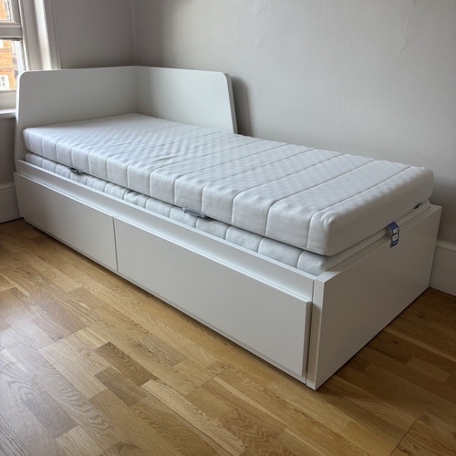 Ikea flekke white daybed - white,