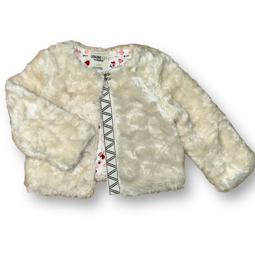 Girls ivory faux fur - girls,