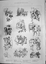 Antique Print 1885 Inventories