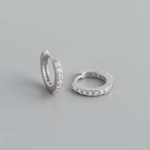 925 sterling silver crystal - silver,