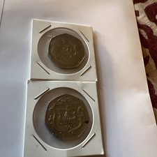 50p hands, ship, 2 coins, rare