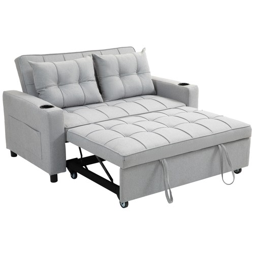 Homcom seater sofa - 2, bed