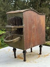 Rare Nightingale Birdcage Early 19th Century Brass And Wood