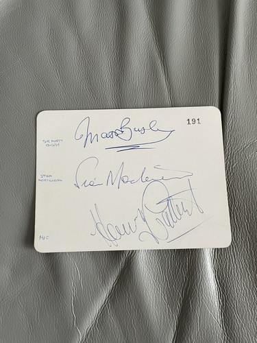 Sir matt busby signed - busby,