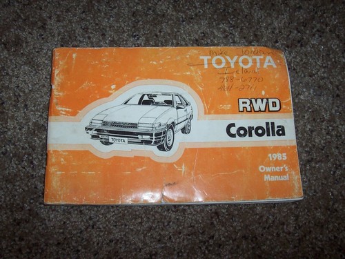 1985 toyota corolla rwd - corolla,