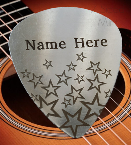 Personalised metal guitar - metal, pick