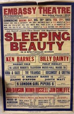 1953 Original Embassy Theatre Poster Peterborough Billy Dainty Ken Barnes