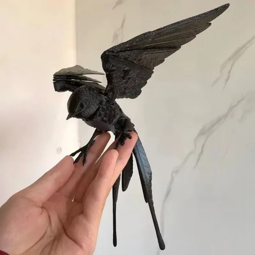 Multi jointed printed bird - multi-jointed, 3d