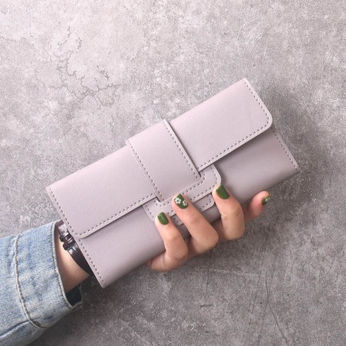 Leather long wallet - long,