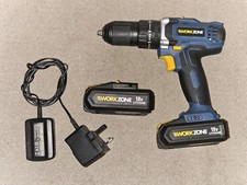 Workzone CDI218W cordless drill driver 18V + 2x 1.5Ah battery and Charger