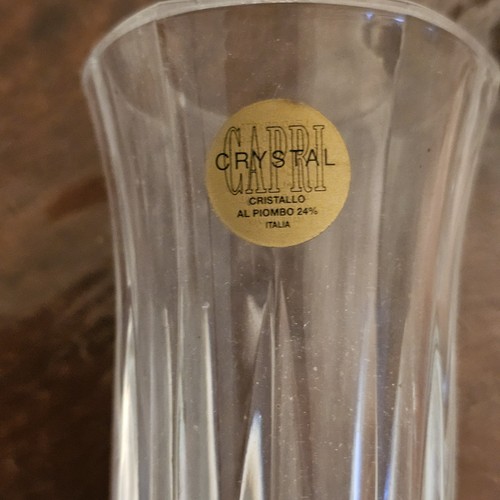 Capri crystal cut glass - cut, fluted