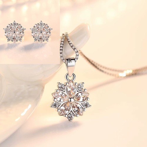 Crystal heart pendant 925 - heart,