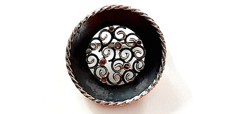Pearl silver design brooch - °,