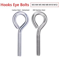 Galvanised Eye Screws Hooks