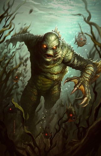 Creature from the black - black, lagoon