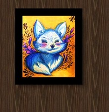 DIGITAL ART | Blue Fox &Pink