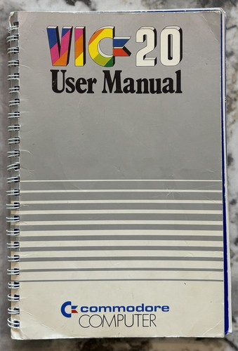 Vintage commodore vic20 user - vic20,
