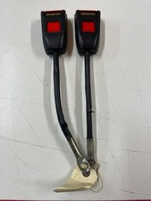 Retro Securon Seat Belt Buckle/Receiver - Gold Text - PAIR