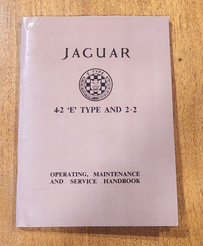 Jaguar type owners manual - jaguar,