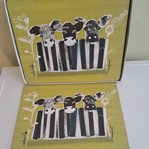 Denby cow design placemats - cow,