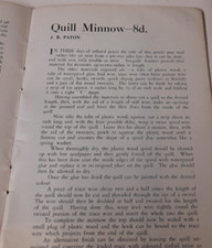 quill minnow/ Scottish angler aug 1951